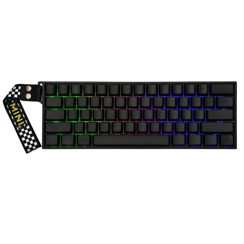 Perifericos Teclado Gamer AULA Mini 60 He Pro Black Rgb Tri Mode 60% Mini 60 He Pro Black Ingl