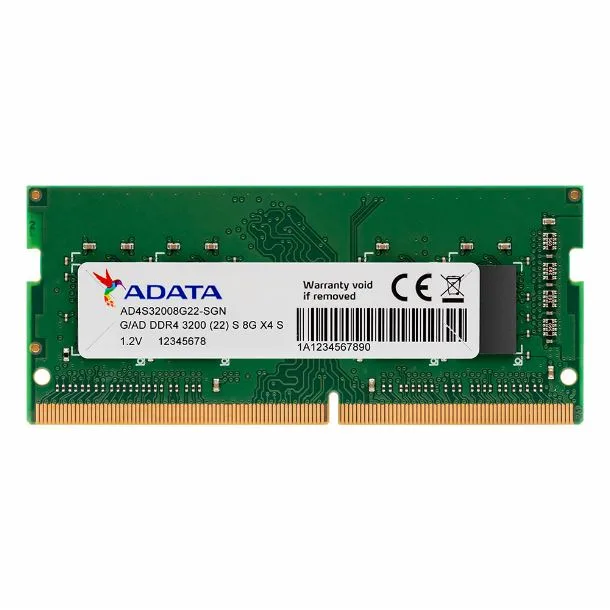 Memoria Ram DDR4 SODIMM 8GB ADATA DDR4 SODIMM 8GB 3200MHZ DDR4 8GB SODIMM