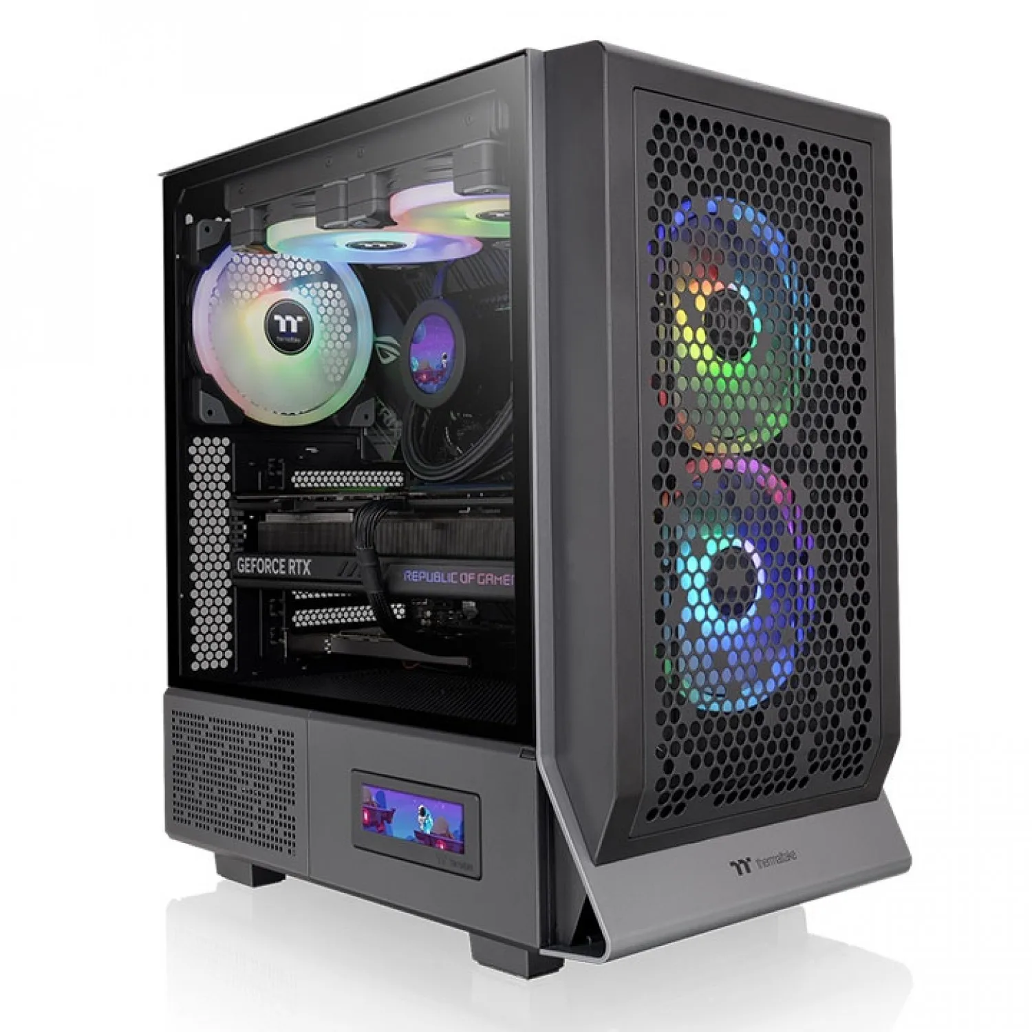Gabinete Thermaltake Ceres 300 Xl Tg Argb Black Tempered Glass — foto 6