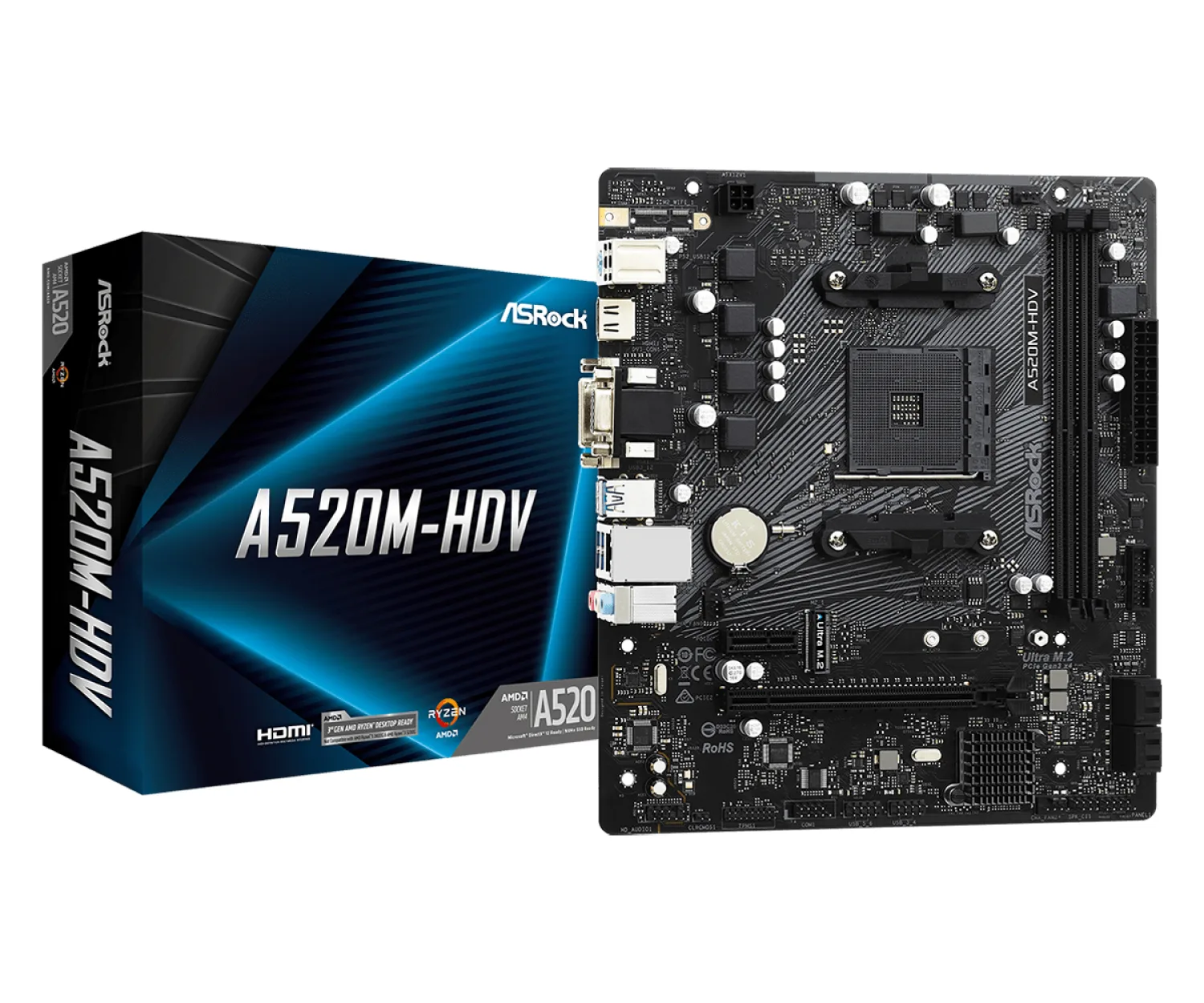 Mother Asrock (am4) A520m-hdv — foto 11