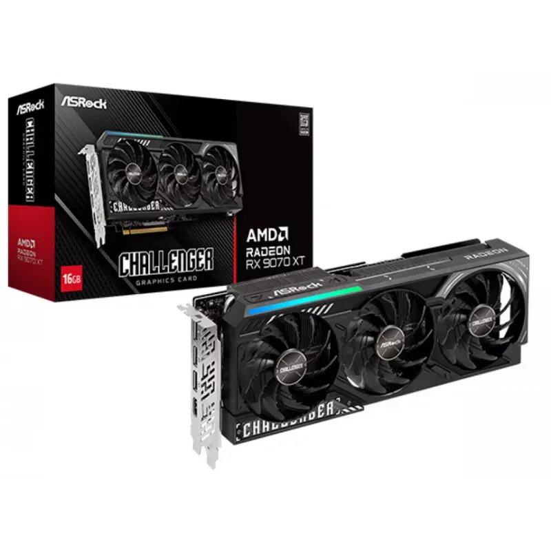 Placa De Video Asrock Rx9070xt 16gb Challenger