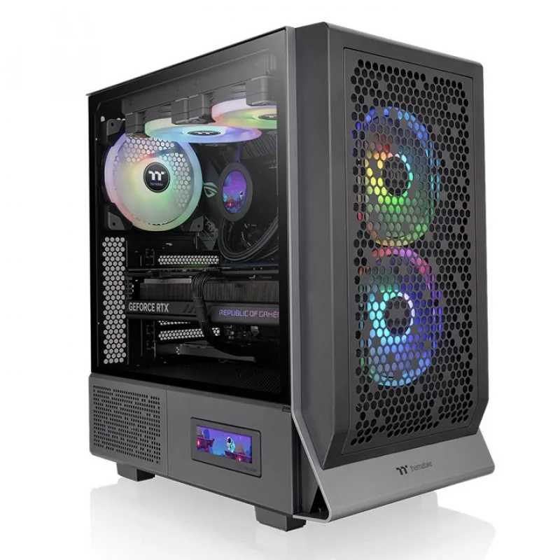 Gabinete Thermaltake Ceres 300 Xl Tg Argb Black Tempered Glass — foto 7