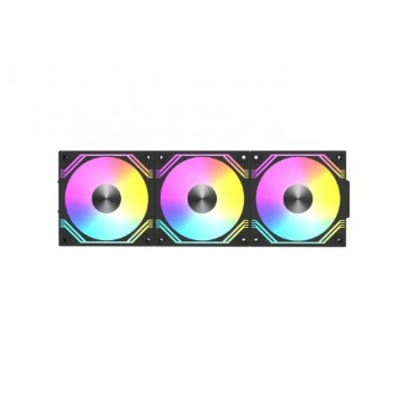 COOLER FAN MODULAR 3x120mm RAIDMAX ARGB PWM BLACK — foto 2