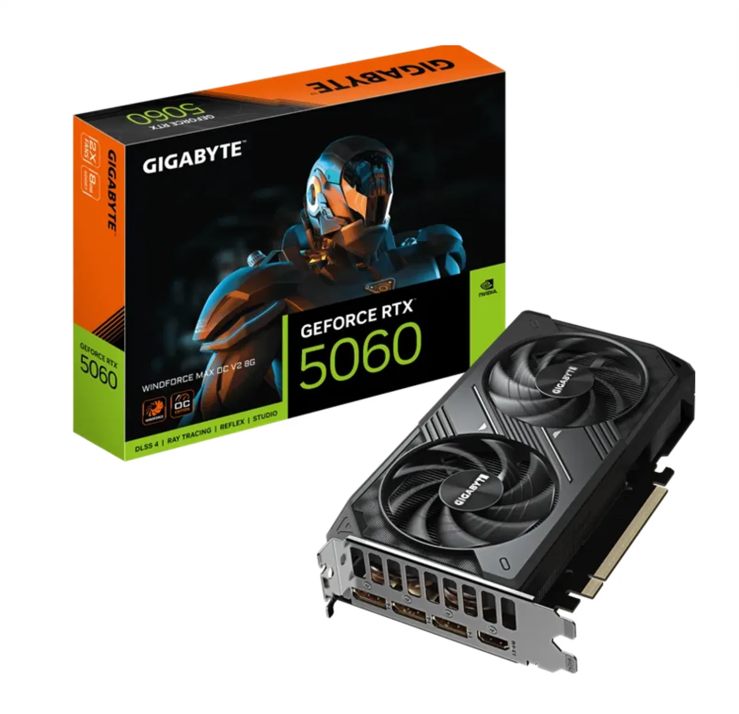 Placa De Video Gigabyte Rtx 5060 Wf2 Max Oc V2 8g