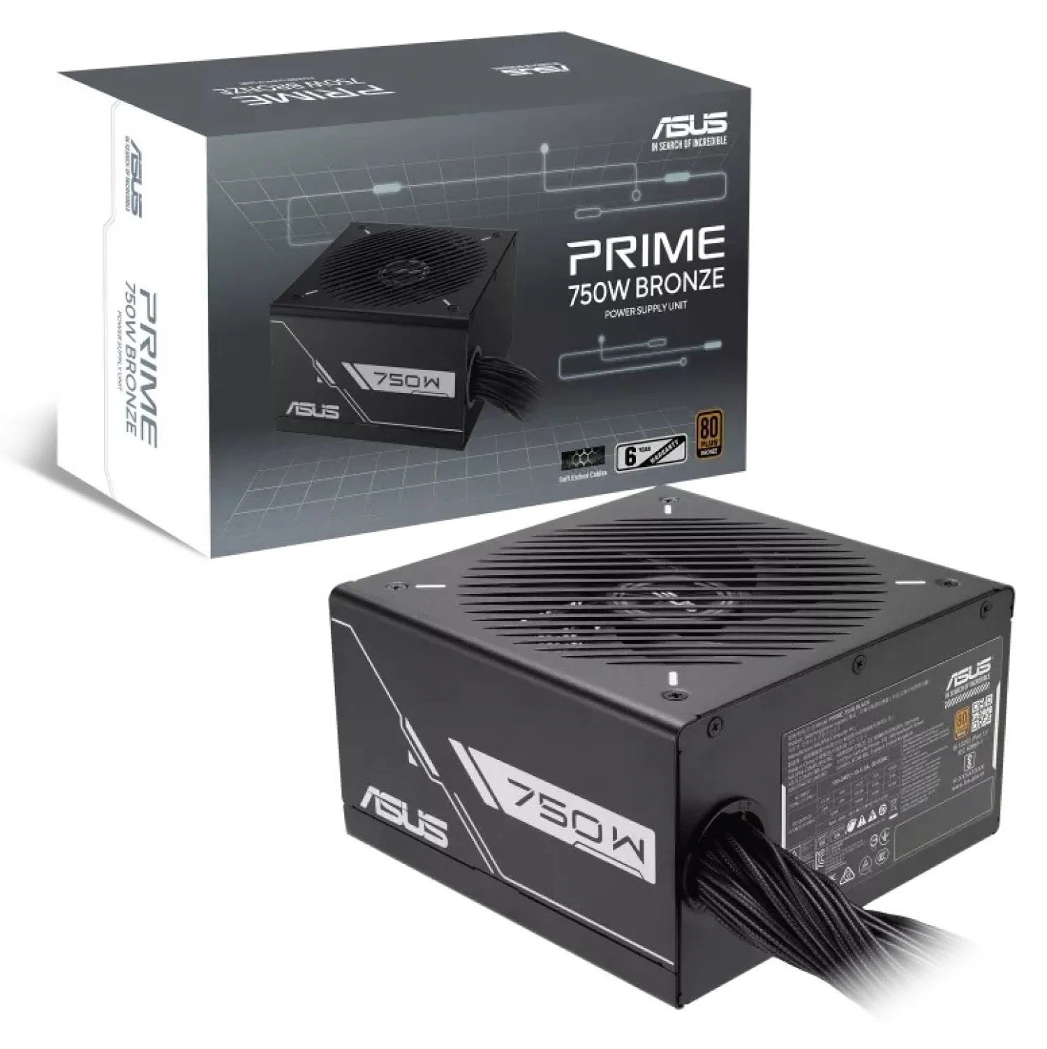 Fuente Gamer Asus Prime 750w Black