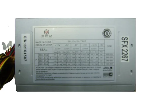 Fuente Sfx 500w 20+4 Sata