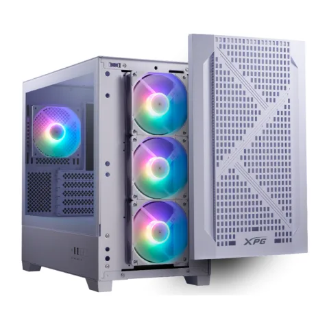 Gabinete Gamer Xpg Lander 300 Mid Tower White Lander 300 M-ATX White