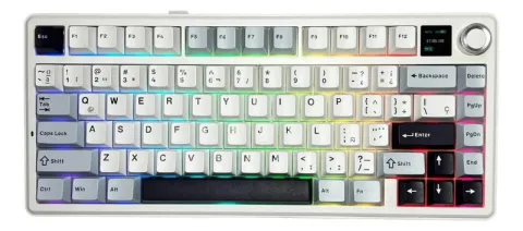 Perifericos Teclado Gamer AULA F75 Max Blue White Purple Inalambrico 75% AULA F75 75% Sw Reaper