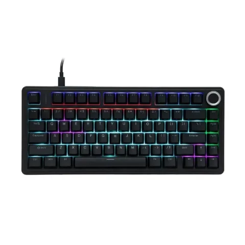 Perifericos Teclado Gamer AULA F75 Wired Negro 75% Rgb Sw Blue Ingles F75 Wired Negro 75% Sw Bl