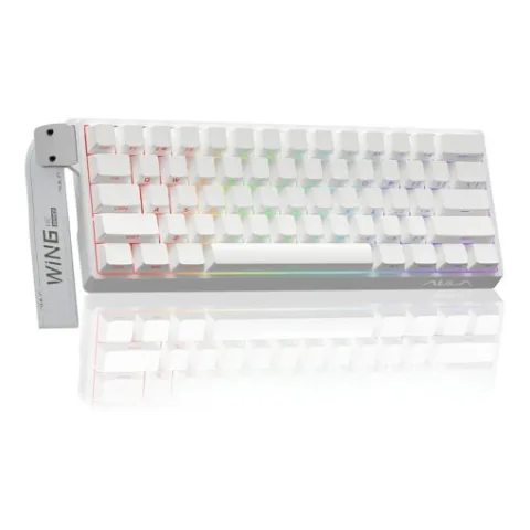 Perifericos Teclado Gamer WIND 60HE WHITE SW GREYWOOD 60% USB MAGNETICO WIND 60HE WHITE 60% MAGNE